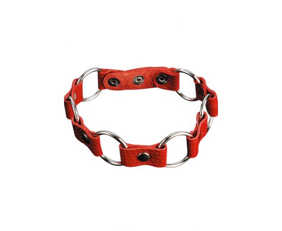 Ошейник С Кольцами Sitabella BDSM, Красный, фото 