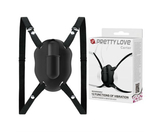 Мини-вибратор  бабочка на ремешках BI-014153-1, фото 