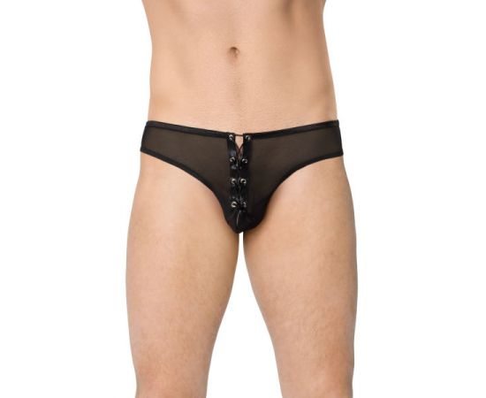 Трусы мужские на шнуровке Softline Collection, черные, M/L, фото 