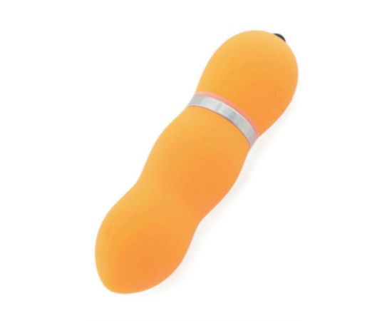 Мини-вибратор Sexus Funny Five Водонепроницаемый 10 см оранжевый, фото 