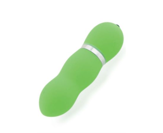 Мини-вибратор Sexus Funny Five Водонепроницаемый 10 см зеленый, фото 