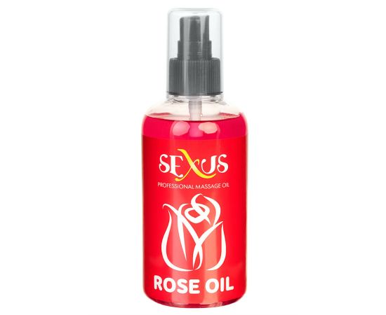 Массажное Масло Sexus Rose Oil С Ароматом Розы, 200 мл, фото 