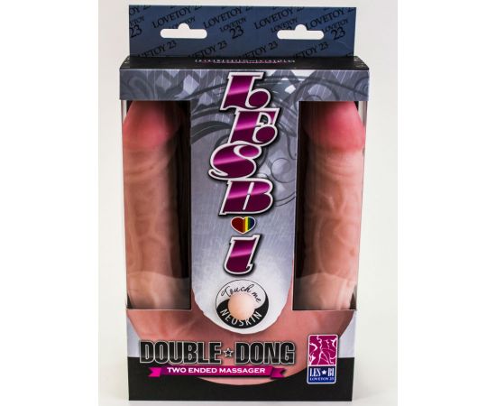 Двухсторонний фаллоимитатор неоскин, фото 