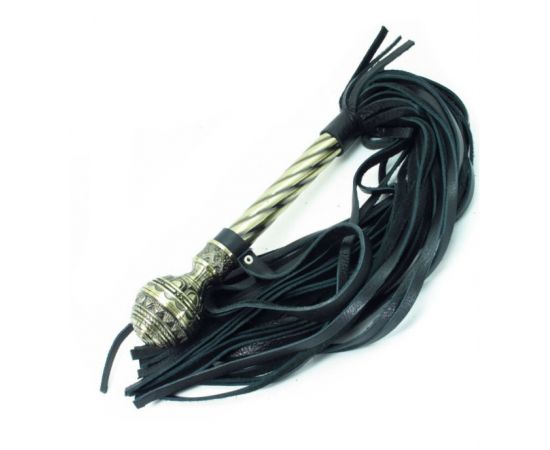 Плеть Кожаная BDSM Арсенал С Рукояткой, фото 