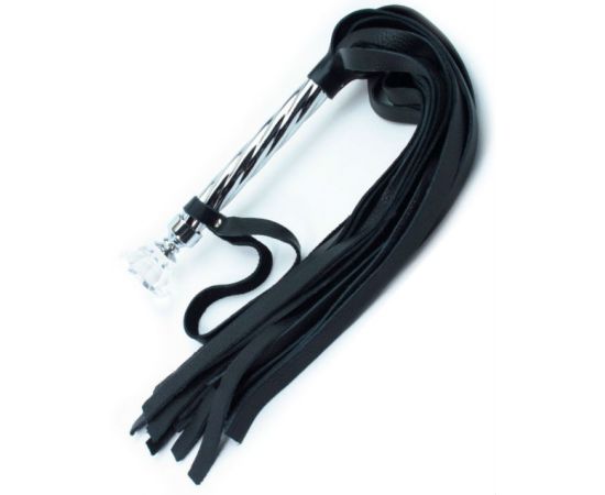 Плеть Кожаная BDSM Арсенал С Широкими Хвостами, фото 