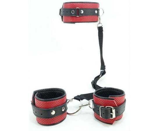 Фиксатор BDSM Арсенал, Красно-Черный, фото 