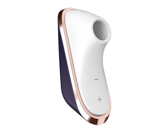 Вакуумный Стимулятор Клитора Satisfyer Traveler, Черно-Белый, фото 