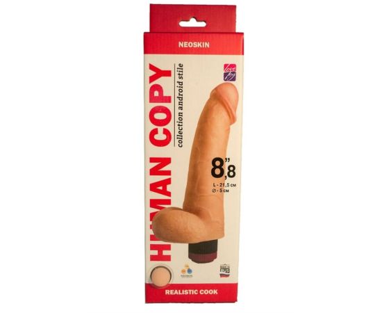 Вибратор реалистичный Human Copy 8"8  602803ru, фото 