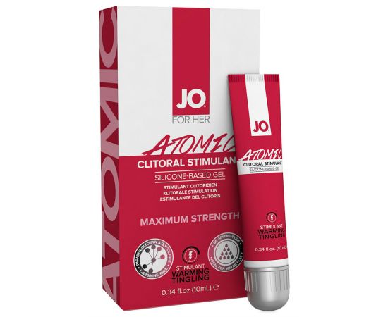 Гель стимулирующий для клитора JO Atomic мощного действия 10 мл, фото , изображение 2