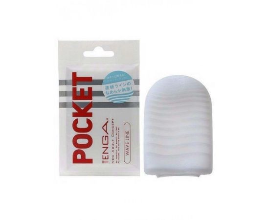 Мастурбатор TENGA Pocket Wave Line, фото 