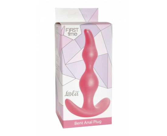 Анальная пробка Bent Anal Plug Pink 5002-01lola, фото 