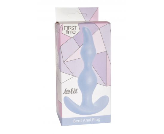 Анальная пробка Bent Anal Plug Blue 5002-02lola, фото 