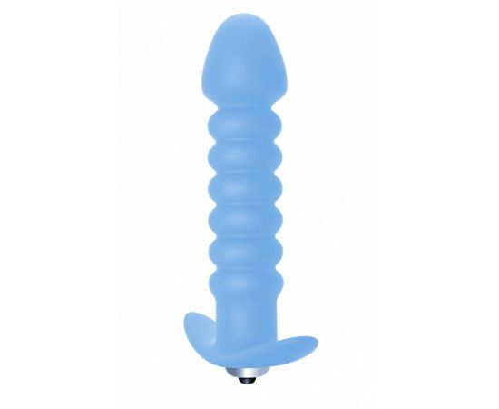 Анальная пробка с вибрацией Twisted Anal Plug Blue 5004-02lola, фото 
