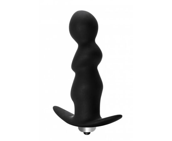 Анальная пробка с вибрацией Spiral Anal Plug Black 5005-03lola, фото 