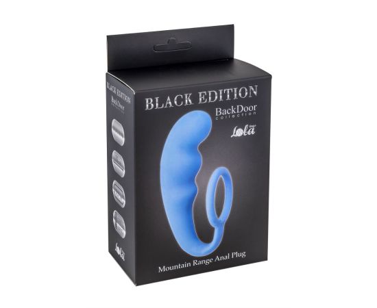 Анальный стимулятор с эрекционным кольцом Mountain Range Anal Plug Blue 4218-03Lola, фото 