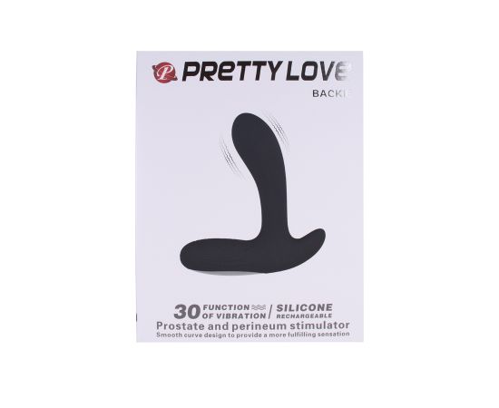 Анальный вибростимулятор чёрный BI-040029, фото , изображение 2