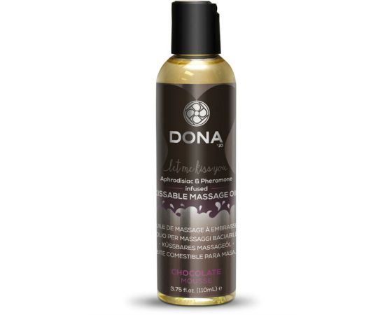 Массажное Масло Вкусовое С Феромонами DONA С Ароматом Шоколадного Мусса, 110 мл, фото  Массажное Масло Вкусовое С Феромонами DONA С Ароматом Шоколадного Мусса, 110 мл, фото