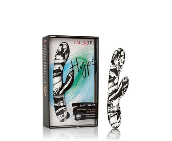 Вибратор с клиторальным стимулятором Hype Dual Wand, фото  Вибратор с клиторальным стимулятором Hype Dual Wand, фото