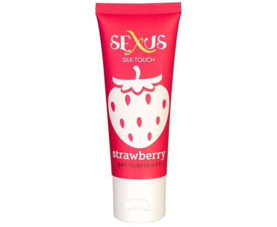 Вкусовой лубрикант Sexus с ароматом клубники Silk Touch Stawberry 50 мл, фото 