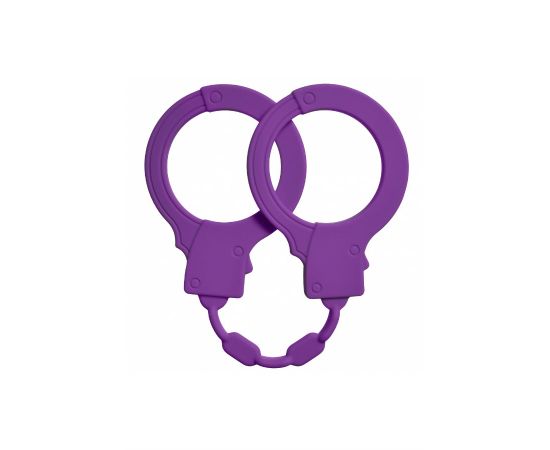 Наручники Силиконовые Stretchy Cuffs, Фиолетовые, фото 