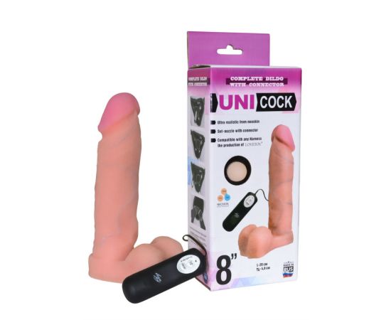 Насадка на Harness с вибрацией 12 режимов UNICOCK 8"d, фото 