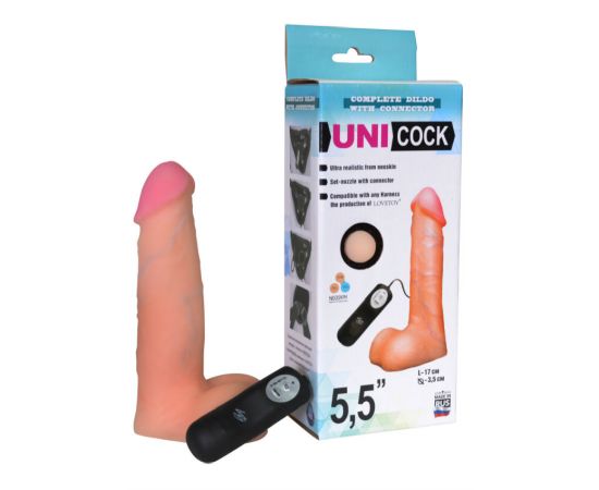 Насадка на Harness с вибрацией 12 режимов UNICOCK 5,5"d, фото 