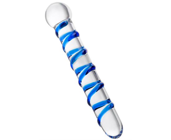 Фаллоимитатор стеклянный Sexus Glass, Прозрачный, 19,2 см, фото 