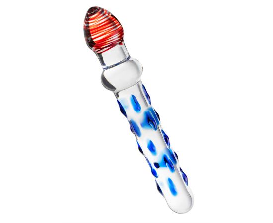 Фаллоимитатор стеклянный Sexus Glass, Прозрачный, 20 см, фото 