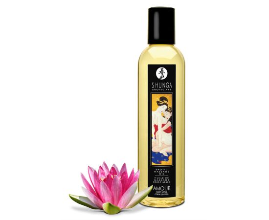 Массажное Масло Возбуждающее Shunga "Сладкий Лотос", 250 мл, фото 