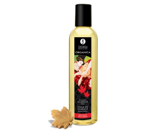 Массажное Масло Возбуждающее Shunga Organica "Кленовый Восторг", 250 мл, фото 