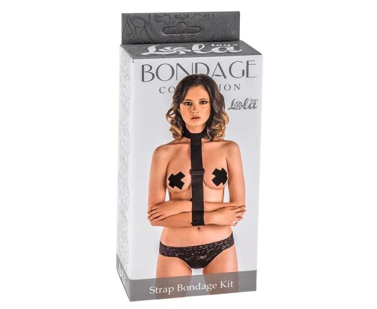Ошейник С Лентой И Наручниками Bondage Collection Strap Bondage Kit Plus Size, фото 
