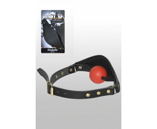 Кляп Кожаный Sitabella Gold Collection, фото 