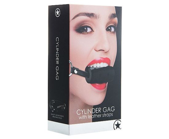 Кляп OUCH! Cylinder GAG, Черный, фото 