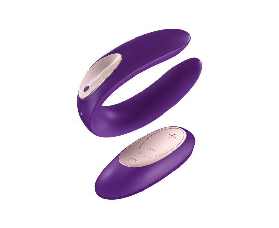 Вибратор Для Пар Satisfyer Double Plus Remote На Пульте, Фиолетовый, фото 