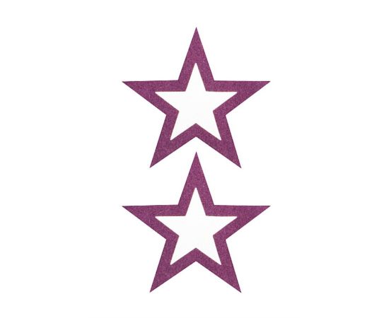 Пэстисы открытые "Звезды" фиолетовые SH-OUNS012PUR, фото 