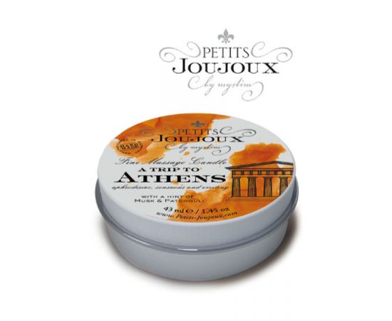 Массажная Свеча Mystim Athens "Мускус И Пачуля", 43 мл, фото 