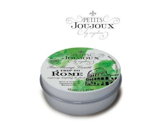 Массажная Свеча Mystim Rome "Грейпфрут И Бергамот", 43 мл, фото 