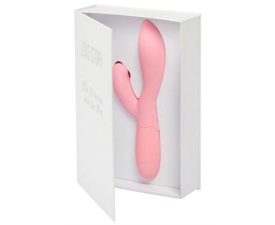 Вибратор с клиторальным стимулятором Love Story The Princess and the Pea Sweet Kiss Розовый, фото 