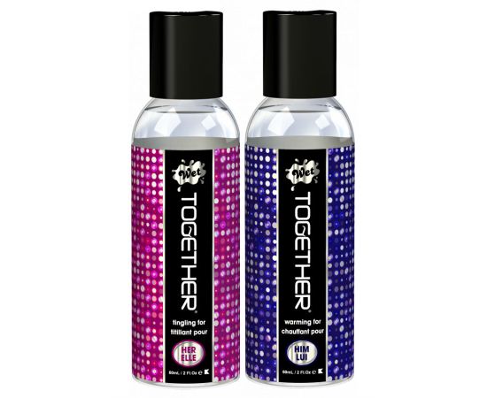 Набор из 2 лубрикантов Wet together 2х60 мл, фото 