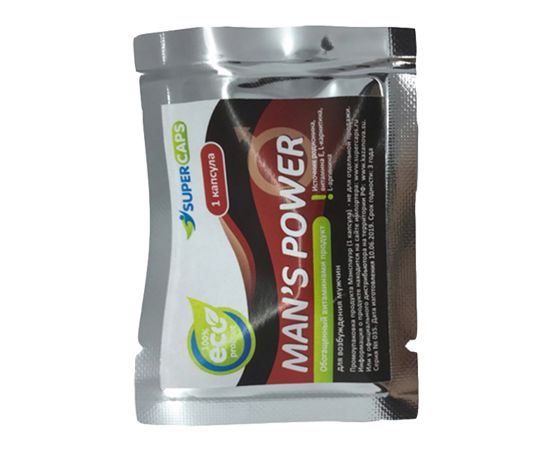 Средство Возбуждающее L-carnitin Man's Power, 1 Капсула, фото 