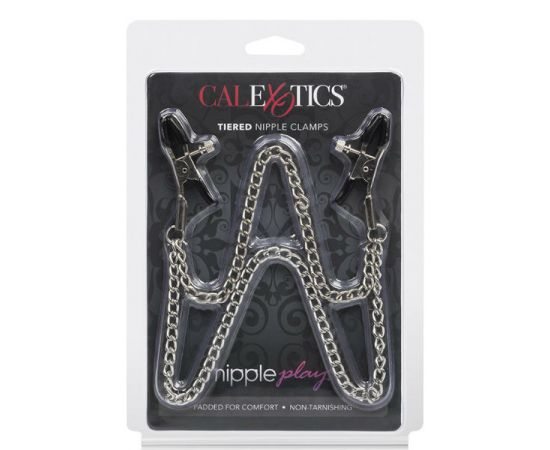 Зажимы Для Сосков Nipple Play Tiered Nip Clamps С Цепочкой, фото 