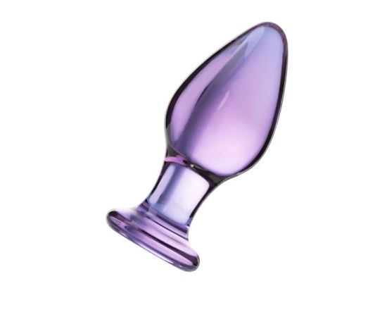 Анальная втулка Sexus Glass, стекло, лиловый, 11см, фото 