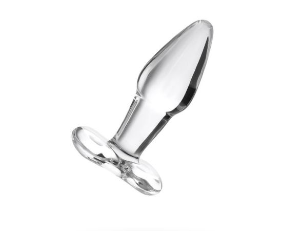 Анальная втулка Sexus Glass, Конус, Стекло, Прозрачная, 10.5 см, фото 