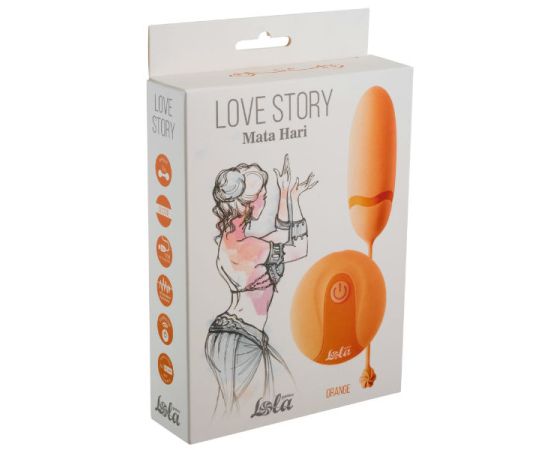 Виброяйцо Love Story Mata Hari на пульте управления orange 1800-01Lola, фото 