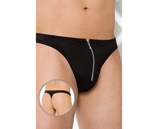 Стринги мужские SoftLine Collection черные-M/L, фото 