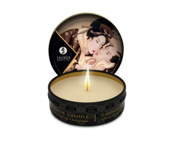 Массажное Аромамасло В Виде Свечи Shunga "Пьянящий Шоколад", 30 мл, фото 