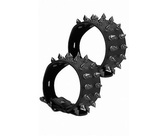 Браслеты OUCH! Skulls And Bones Black Spikes, фото 