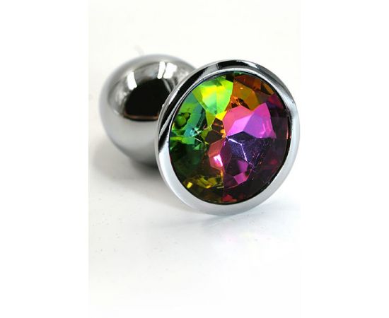 Анальная пробка Kanikule "Medium"из алюминия rainbow, фото 