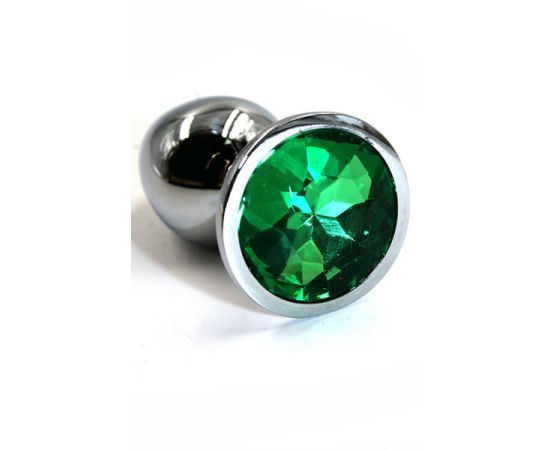 Анальная пробка Kanikule "Small"из алюминия dark green, фото 
