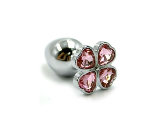 Анальная пробка Kanikule из алюминия light pink, фото 